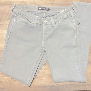 Levi’s Skinny Jeans - light gray with white stitch